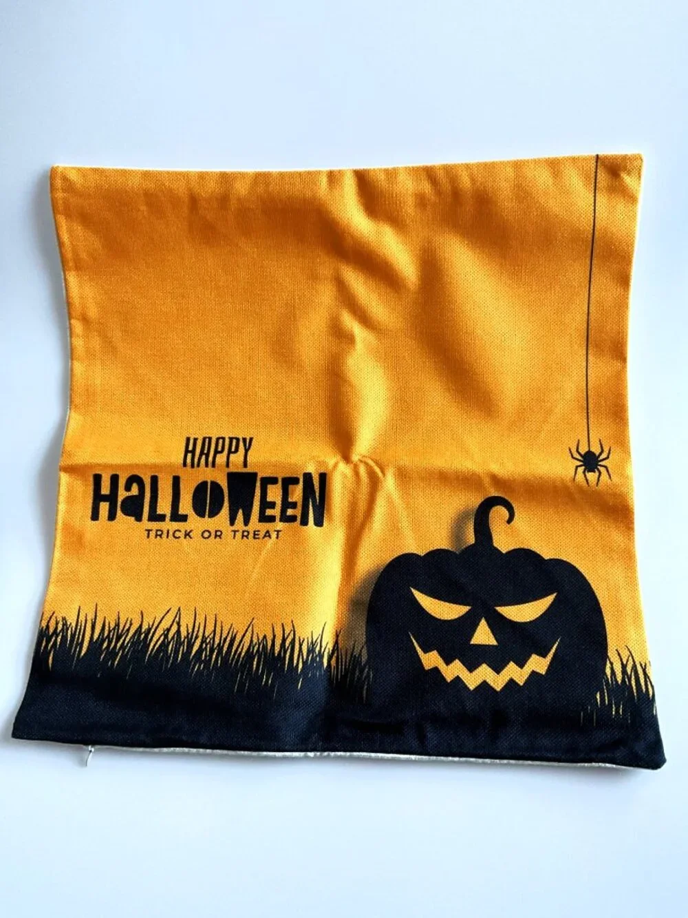 Halloween Throw Pillow Covers 18x18 Spooky Bat Pumpkin Spider Décor 4 Pack NWT